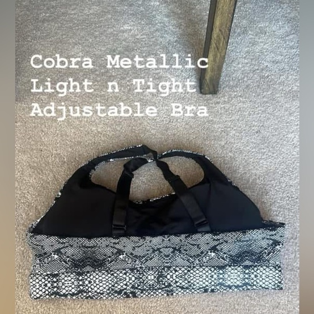 Zyia Stylish Sports Bra Trio - Black and Snake Print - XXL 🐍 🖤 - Picture 10 of 11